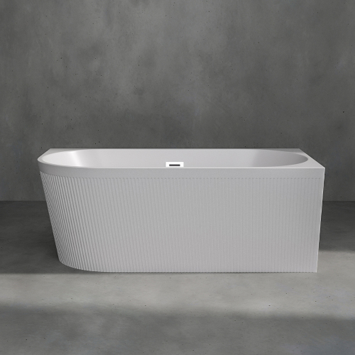 Акриловая ванна AVS Селена 150x75 R белая рифленая, с донным клапаном