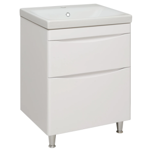 Тумба с раковиной Runo Афина Moduo 60 белая