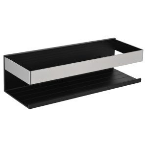 Полка AVS Hilla, 30 см, черный матовый/хром