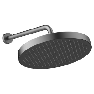 Верхний душ с кронштейном AVS Basic оружейная сталь